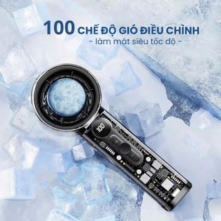 QUẠT SẠC TÍCH ĐIỆN CẦM TAY X05 CÓ SÒ LẠNH