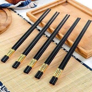 BỘ 10 ĐÔI ĐŨA NHỰA MẠ VÀNG NHẬT BẢN 27CM (T100)
