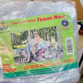 ÁO MƯA 1 ĐẦU TRONG SUỐT LOẠI DÀY