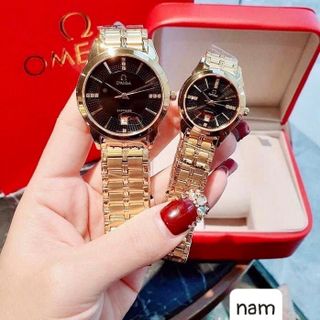 ĐỒNG HỒ NAM NỮ CAO CẤP OMAGE DÂY THÉP MẶT SAPHIRE MÁY QUARZT NHẬT