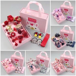 SET PHỤ KIỆN TÓC 18 CHI TIẾT FULL BOX QUÀ TẶNG
