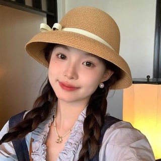 MŨ CÓI ĐI BIỂN PHỐI NƠ XINH XẮN, VINTAGE NHẸ NHÀNG - PIPI STORE