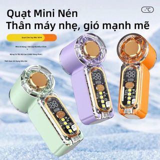 QUẠT MINI CẦM TAY HIGH SPEED FAN TRONG SUỐT