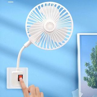 QUẠT MINI 3 CÁNH LÒ XO CÓ CÔNG TẮC (T65)