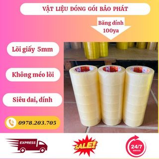 Băng dính opp dán thùng 4.7cm x 100ya ( 235gam/cuộn )
