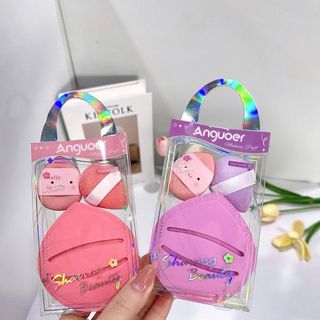 set mút trang điểm 3 món