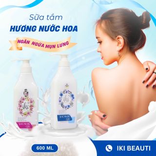 SỮA TẮM DƯỠNG DA MỀM MỊN IKI 600ML MÀU XANH