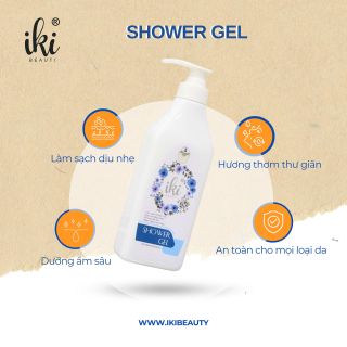 SỮA TẮM DƯỠNG DA MỀM MỊN IKI 600ML MÀU XANH