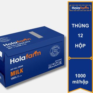 HOLAFARM UHT FULL CREAM MILK 1L – SỮA TƯƠI NGUYÊN KEM NHẬP KHẨU ĐỨC
