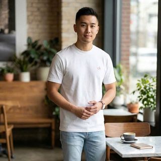 Áo thun nam.  Áo chất vải cotton 2 chiều xịn mịn.