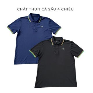 Áo polo nam cổ trụ thể thao thun cá sấu co giãn 4 chiều đa năng thích hợp pickleball cầu lông bóng bàn boy phố