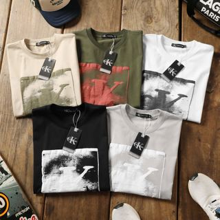 Áo thun nam.  Áo chất cotton 100% 4c cao cấp xịn.  Logo in cham phồng.