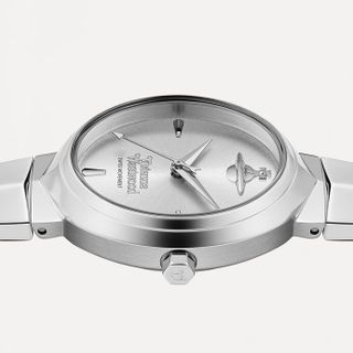 ĐỒNG HỒ NỮ CAO CẤP VIVIENN DÂY XẾP MẶT OVAN BẠC FULLBOX