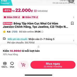 Bóng tập cơ hàm Jawsize Chính Hãng