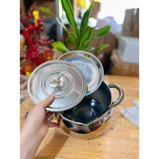 ÂU ĐỰNG MỠ INOX CÓ RÂY LỌC 2.5L (T80)