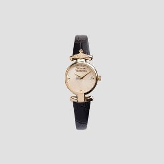 ĐỒNG HỒ NỮ CAO CẤP VIVIENN MAIDA GOLD DIAL DÂY DA MINI FULLBOX