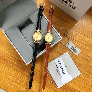 ĐỒNG HỒ NỮ CAO CẤP VIVIENN MAIDA GOLD DIAL DÂY DA MINI FULLBOX