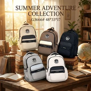 BALO ĐI HỌC ĐA NĂNG A3666 – NHIỀU NGĂN GỌN GÀNG, ĐEO ÊM VAI, ĐI HỌC CỰC TIỆN - PIPI STORE