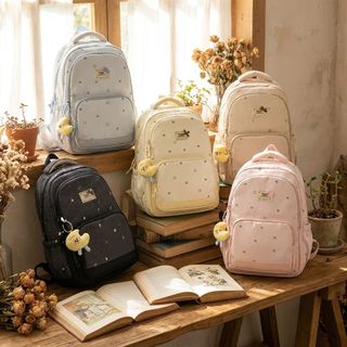 BALO ĐI HỌC NỮ STYLE HÀN CÓ NƠ CỰC XINH A5115, PHỐI ĐỒ CỰC CHẤT - PIPI STORE