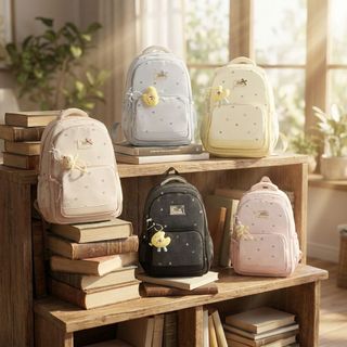 BALO ĐI HỌC NỮ STYLE HÀN CÓ NƠ CỰC XINH A5115, PHỐI ĐỒ CỰC CHẤT - PIPI STORE