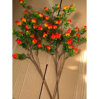 Cành lựu cao 70cm size 2.5cm 15quả 1cành trang trí lễ tết trang trí không gian phòng tiệc decor