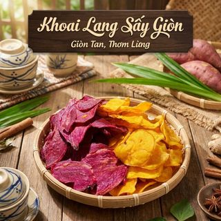 KHOAI LANG SẤY MẬT ONG GIÒN TAN HẤP DẪN 500G - WINNIE HOUSE