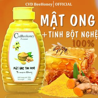 Mật ong nguyên chất Tinh Bột Nghệ, mật ong tự nhiên, hỗ trợ dạ dày, đại tràng, mật ong CvdBeehoney