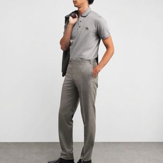 Polo hàng xuất vải cotton cá sấu chuẩn