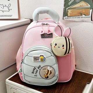 BALO MẦM NON BÉ ONG A8039 – SIÊU XINH, NHỎ GỌN, NGỘ NGHĨNH, TẶNG KÈM TÚI XINH - PIPI STORE