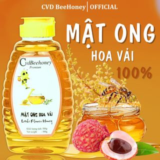 Mật ong nguyên chất hoa Vải, mật ong tự nhiên 100%, tăng sức đề kháng, giảm ho, mật ong CvdBeehoney