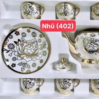 BỘ BÌNH TRÀ 6 LY CAO CẤP NHỦ VÀNG HOÀNG GIA