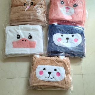 Khăn Choàng Tắm Lông Cừu Cho Bé, Hình Ngộ Nghĩnh Siêu Cute