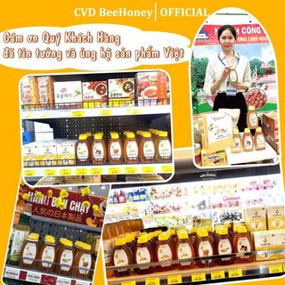 Mật ong nguyên chất, mật ong tự nhiên 100%, tăng sức đề kháng, làm đẹp, giảm ho, mật ong CvdBeehoney 1000g