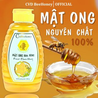 Mật ong nguyên chất, mật ong tự nhiên 100%, tăng sức đề kháng, làm đẹp, giảm ho, mật ong CvdBeehoney 1000g