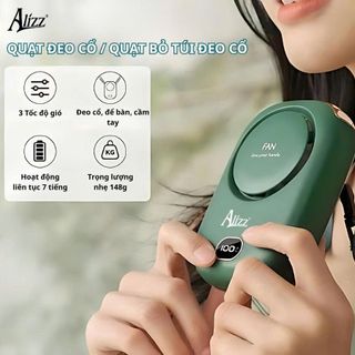 QUẠT CẦM TAY ALIZZ AL 14116 KÈM DÂY ĐEO CỔ