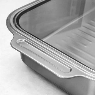 KHAY HẤP CÁ SÂU LÒNG DÀI 42cm INOX 304 KÈM NẮP KÍNH GORILLA CHEF (T40)