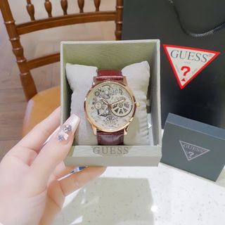 ĐỒNG HỒ NAM CAO CẤP GUECS DÂY DA MẶT GIẢ CƠ