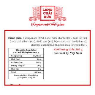 [Hủ nhựa 260g] Muối ớt đỏ chanh tắc LÀNG CHÀI XƯA nguyên liệu tươi, thơm ngon đặc biệt chấm thịt nướng, hải sản