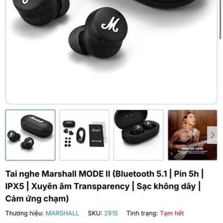 Duy nhất hiếm 1 lô tai nghe Marshall Cực hiếm .from cực sang chuẩn