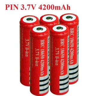 PIN SẠC 3.7V MÀU ĐỎ 4200MAH (T100)