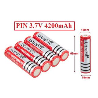 PIN SẠC 3.7V MÀU ĐỎ 4200MAH (T100)