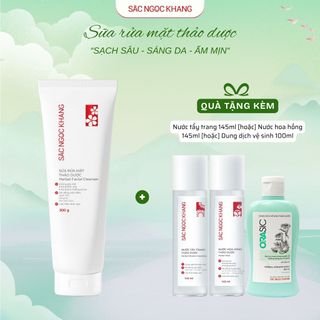 SỮA RỬA MẶT THẢO DƯỢC [300G] - SẮC NGỌC KHANG KÈM QUÀ TẶNG