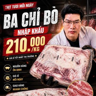 Ba Chỉ Bò Excel – Thịt Bò Nhập Khẩu Chất Lượng Cao Cấp