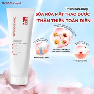 SỮA RỬA MẶT THẢO DƯỢC [300G] - SẮC NGỌC KHANG KÈM QUÀ TẶNG