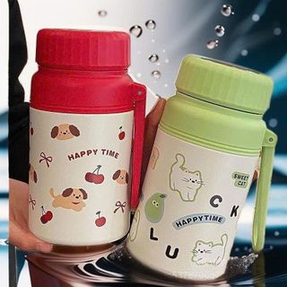 BÌNH GIỮ NHIỆT LUCKY CAT INOX 316 - 1000ML CÓ LÕI LỌC TRÀ (T50)