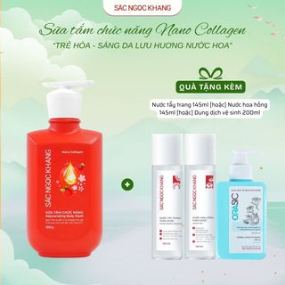 SỮA TẮM CHỨC NĂNG NANO COLLAGEN [500G] - SẮC NGỌC KHANG KÈM QUÀ TẶNG