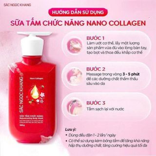 SỮA TẮM CHỨC NĂNG NANO COLLAGEN [500G] - SẮC NGỌC KHANG KÈM QUÀ TẶNG