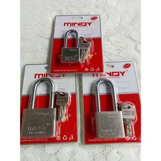 Ổ KHÓA CAO CẤP MINDY 60MM CÀNG DÀI 4 CHÌA MUỖNG (GIỮ CHÌA)