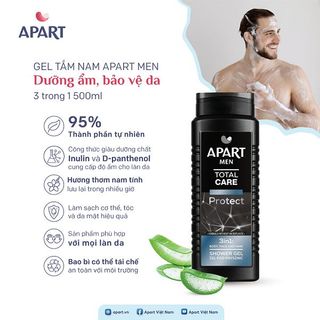 [ SỈ ] - Gel tắm nam Apart Men dưỡng ẩm, bảo vệ da 3 trong 1 500ML