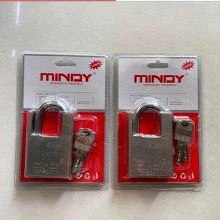 Ổ KHOÁ CHỐNG CẮT CAO CẤP MINDY 50MM CHÌA MUỖNG (GIỮ CHÌA)